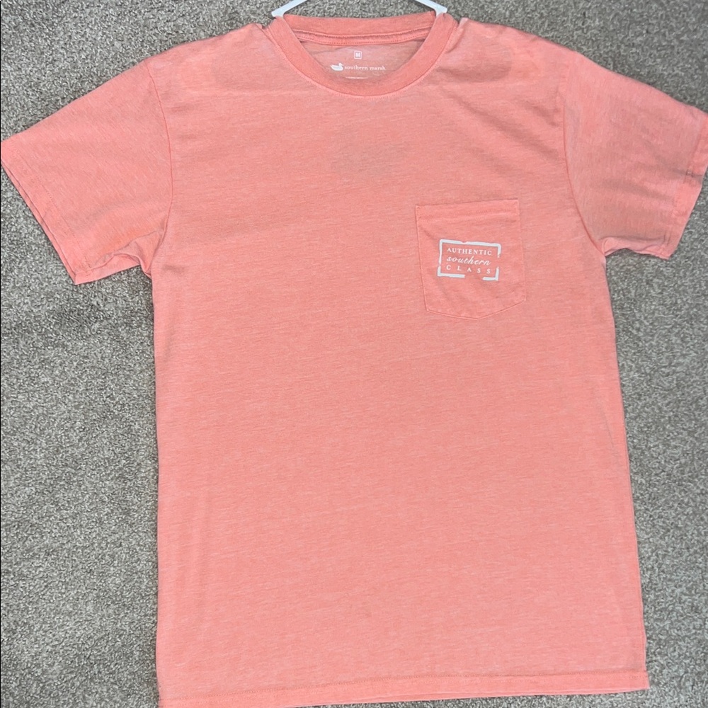 Coral Graphic Pocket T-Shirt